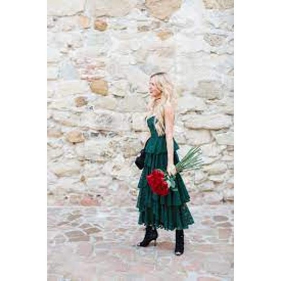 Cynthia Rowley Tiered Lace Lucy Midi Dress - Picture 7 of 7